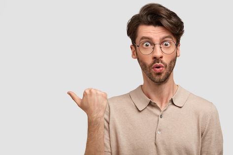 Shocked bearded man with stupefied expre... | Free Photo #Freepik #freephoto #shocked-man #shocked-face #shock #man-looking Shoking Face, Shocked Person, Thumbnail Poses, Shocking Face, Excited Person, Python Projects, Model Poster, Excited Face, Thumbnails Youtube Background