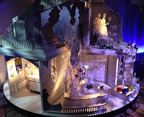 Theatre Model Stage Design, Contemporary Theatre Design, Set Design Ideas Theatre, Theatre Sets Ideas, Revolving Stage Design, Film Set Design Ideas, Stage Set Design Theatre, Theater Stage Design, Movie Set Design