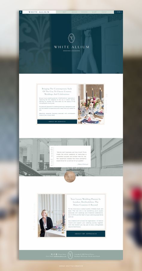 Blue Website, Feminine Web Design, Feminine Website Design, Wedding Planner Website, Luxury Website, Website Design Inspiration Layout, Feminine Brand, Brand Launch, Creative Website Design