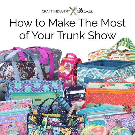 How to Make The Most of Your Trunk Show Trunk Show Display, Conference Tips, The Present, Handmade Bags, A Thing, Travel Bags, Helpful Hints, Trunk, Gaming Products