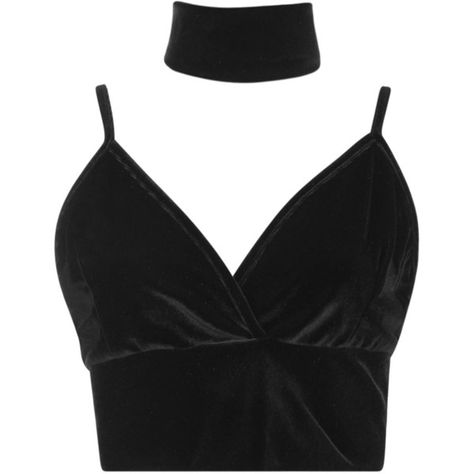 Boohoo Connie Velvet Choker Bralet | Boohoo ($20) ❤ liked on Polyvore featuring tops, crop tops, blusas, bralette crop top, off shoulder tops, flat top, sequin evening tops and off shoulder crop top Crop Tops Shirts, Metallic Crop Top, Party Crop Tops, Embellished Crop Top, Bralet Tops, Velvet Crop Top, Sequin Crop Top, Sequin Shirt, Evening Tops