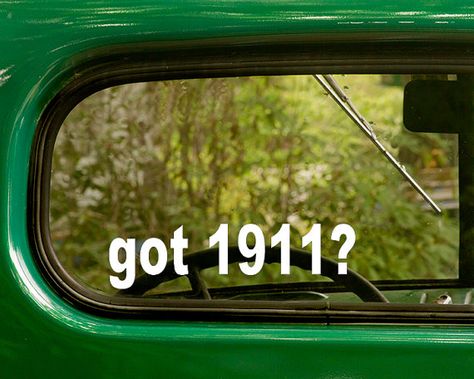 Got 1911 Decal Car Decal 45 gun Sticker 45 by StickerAndDecalMafia Oilfield Girlfriend, Sublime Band, Hunting Decal, Journey Band, Funny Car Decals, Color Stickers, Fishing Decals, Band Stickers, Hollywood Undead