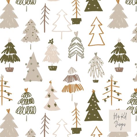 Surface Pattern Designer (@hipkiddesigns) • Instagram photos and videos Natal, Christmas Neutral, Scandinavian Christmas Trees, Xmas Wallpaper, Christmas Phone Wallpaper, Cute Christmas Wallpaper, File Design, Boho Christmas, Tree Farm