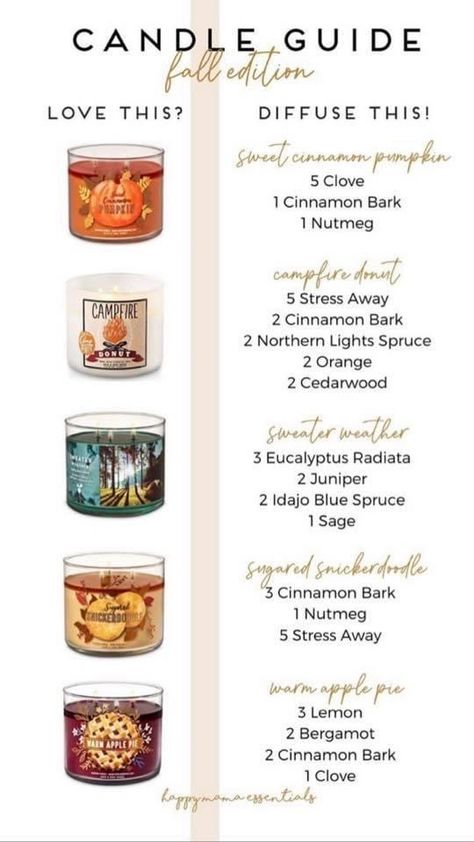 Copycat Candle Scent Recipes, Diy Fall Scented Candles, Candle Guide, Essential Oil Candle Blends, Essential Oil Candle Recipes, Candle Blends, Candle Scents Recipes, Holistic Home, Lilin Aroma