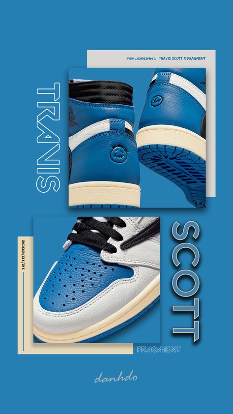 Shoes Advertising Design, Sneaker Branding, Sneaker Ads, Air Jordan 1 Travis Scott, Advertising Clothing, Shoe Advertising, Shoe Poster, Nike X Travis Scott, Sneaker Posters