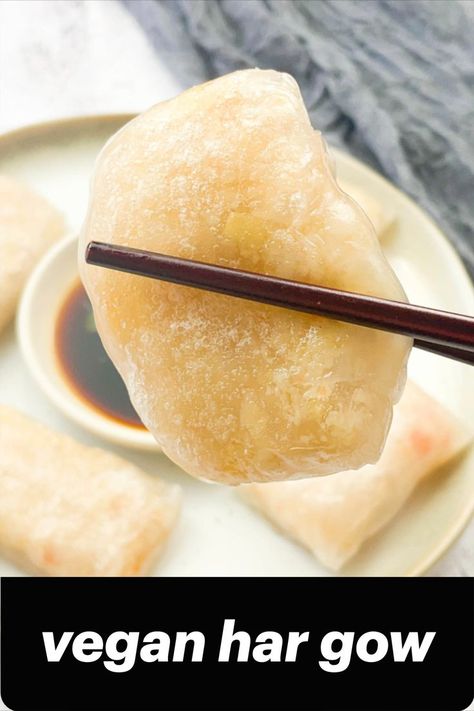 Asian Sides, Rice Paper Dumplings, Har Gow, Vegan Shrimp, Shrimp Rice, Shrimp And Rice, Chickpea Flour, Rice Noodles, Dim Sum