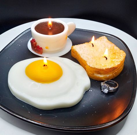 Breakfast Candles Handmade Gifts Fried Egg Toast Coffee Cup Fake Food Art Home Decor Gag Gifts Eggs Stocking Stuffer Food Shape Candles Gift Fried Egg Toast, Shape Candles, Coffee Cup Candles, 3d Candle, Funny Stocking Stuffers, Egg Candle, Egg Coffee, Food Shapes, Unique Breakfasts