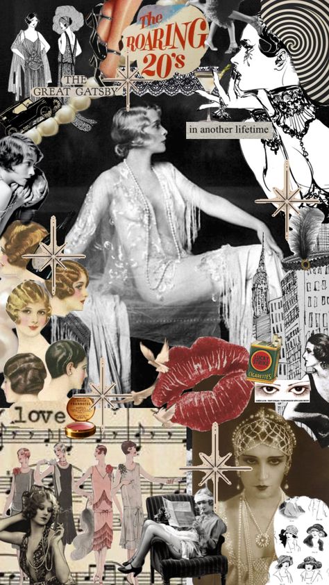 #1920’s #flappergirl #20’s #gatsby The Great Gatsby Moodboard, Great Gatsby Makeup, Gatsby Makeup, 1920's Fashion, Roaring 20's, Flapper Girl, Roaring 20s, The Great Gatsby, 1920s Fashion