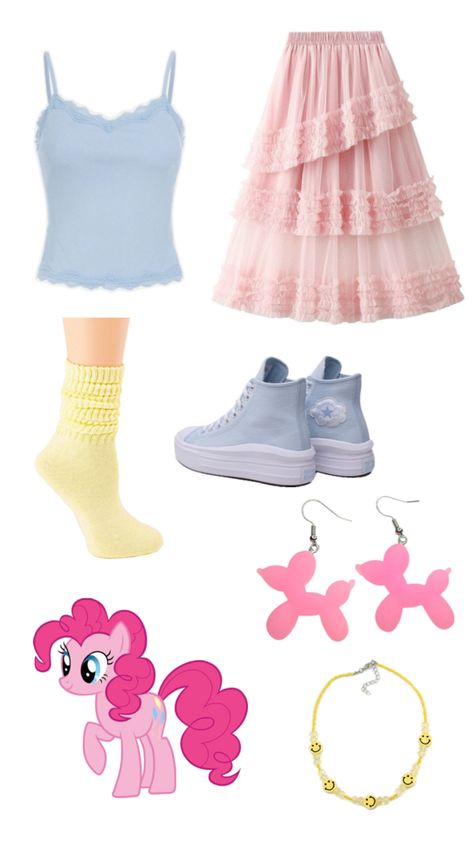 Pinkie Pie Inspired Outfit, Pinkie Pie Equestria Girl, Pinkie Pie Outfit, Mlp Fashion, Pinkie Pie Equestria, Pie Aesthetic, Equestria Girl, Host Club, 17th Birthday