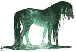 Mythological Gospel: Kelpie Feywild Creatures, Celtic Creatures, Kelpie Horse, Folklore Creatures, Avatar Legends, Egyptian Tattoos, Art Nuevo, Creature Inspiration, Mysterious Creatures