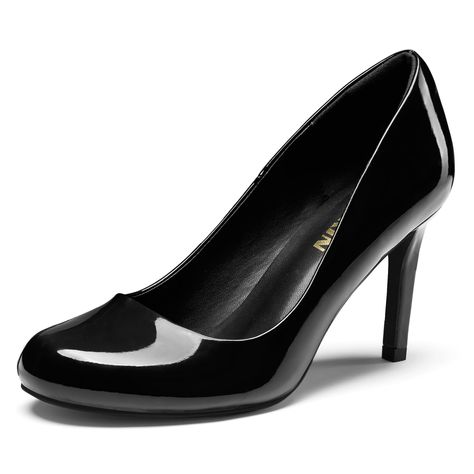 PRICES MAY VARY. [Stylish Style]: Hit the streets in sleek style when you step out in Our ZURIN posh stiletto heel pumps! Crafted with a variety of materials comes in a synthetic leather, suede, patent leather or man-made upper, providing versatility in styling options. With a slip on structure and an ultimate comfort latex footbed, these closed toe heels for women provide enhanced support with every step you take. [Comfort Wearing]: The sexy high heels for women feature a round toe design paire Comfortable Dress Shoes For Women, Heels Closed Toe, Shoes For Wedding, Comfortable Dress Shoes, High Heels For Women, Closed Toe Heels, Round Toe Pumps, Pumps Heels Stilettos, Every Step You Take