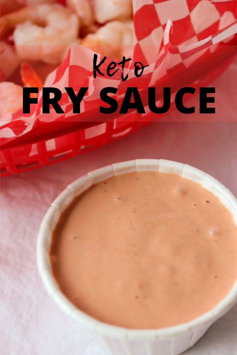 Keto Fry Sauce is the superior dipping sauce for French fries, shrimp, chicken nuggets, deli sandwiches, hamburgers, or onion rings. Easy to make in the blender and it stays fresh in the refrigerator for days! Try this low carb fry sauce! Keen for Keto | keto condiments | sugar free fry sauce Keto Dipping Sauce, Sauce For French Fries, Onion Rings Easy, Fries Shrimp, Wok Sauce, Fry Sauce Recipe, Keto Condiments, Diet Salad, Dipping Sauces For Chicken