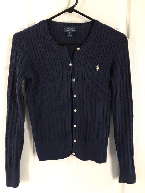 Ralph Lauren Jumper, Polo Cardigan, Polo Pony, 가을 패션, Ralph Lauren Polo, Dream Clothes, Sweater Weather, Classy Outfits, Declutter