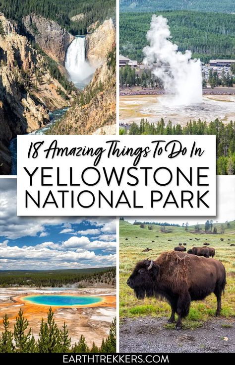 Things To Do In Yellowstone, Yellowstone National Park Vacation, Yellowstone Vacation, Grand Prismatic, Yellowstone Trip, Usa Destinations, Yellowstone Park, National Park Vacation, National Park Road Trip