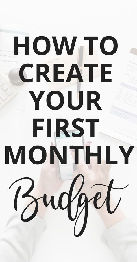 How to Create a Monthly Budget (When You Hate Budgeting) - Creating a monthly budgeting doesn’t have to be scary! Here are some easy steps you can follow budget your money and take control of your finances , even if you’re a beginner or hate budgeting. #money #moneytips