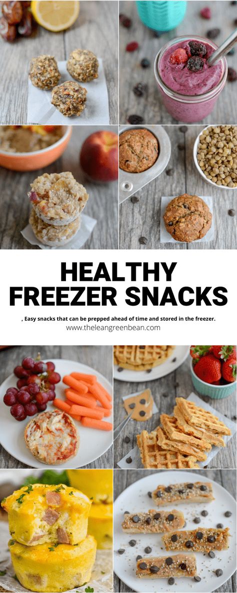 Need some healthy snack ideas to feed your kids after school? Here are some easy, nutritious ideas that you can prep ahead of time and freeze! Essen, Healthy Freezer Snacks, Homemade Toddler Snacks, Freezer Snacks, Lean Snacks, Healthy Lunchbox Snacks, Vegetarian Snacks Easy, Munchies Snacks, Healthy High Protein Snacks