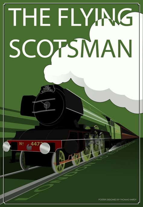 Flying Scotsman, Railroad Art, Train Posters, Transportation Poster, Lovely Poster, Railway Posters, Train Art, Deco Poster, Trainspotting