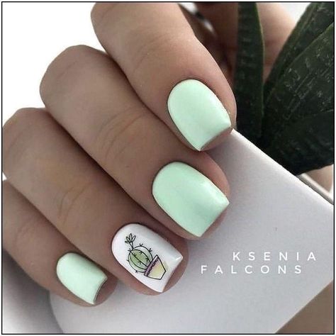 Trendy Nails 2020 Summer, Nail Design Inspiration, Summer Acrylic Nails, Short Acrylic Nails Designs, Pastel Nails, Pretty Acrylic Nails, Short Acrylic Nails, Nail Arts, Best Acrylic Nails