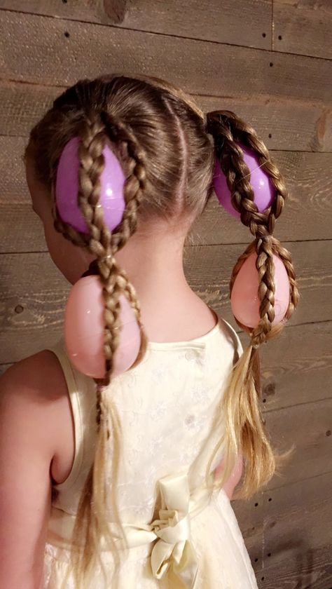 Easter Egg Hair #easter #girlshairstyles Easter Hair Ideas For Women, Easter Hair Styles For Kids, Cute Easter Hairstyles For Long Hair, Cute Easter Hairstyles For Kids, Hair Styles For Easter, Easter Hair Styles, Eren Hair, Hairstyles For Easter, Cute Easter Hairstyles