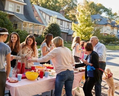 The neighborhood block party deserves a comeback. Here are the steps to hosting a festive, safe celebration that will have neighbors raving for months to come... Welcome New Neighbors, Summer Block Party, Neighborhood Block Party, Dancing In The Street, Neighborhood Party, Summer Jam, Patio Party, Pop Hits, New Neighbors