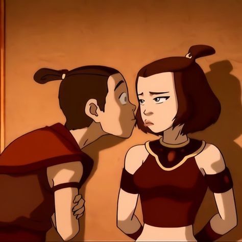 Suki And Brian, Sokka Suki, Suki And Sokka, Grey Eyes, Circle Shape, Avatar The Last Airbender, The Last Airbender, Matching Pfp, Matching Icons