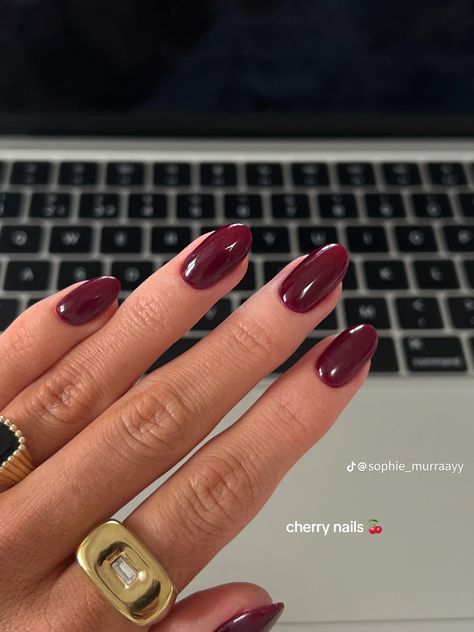 Simple Nails Burgundy, Simple Nail Designs Burgundy, Cute Burgundy Nails Acrylic, Good Nail Colors For Tan Skin, Nails Idea Christmas, Dark Red Christmas Nails Square, Dark Red Nails Sparkle, Short Red Nails French Tip, Acrylic Nails Ideas Winter Simple