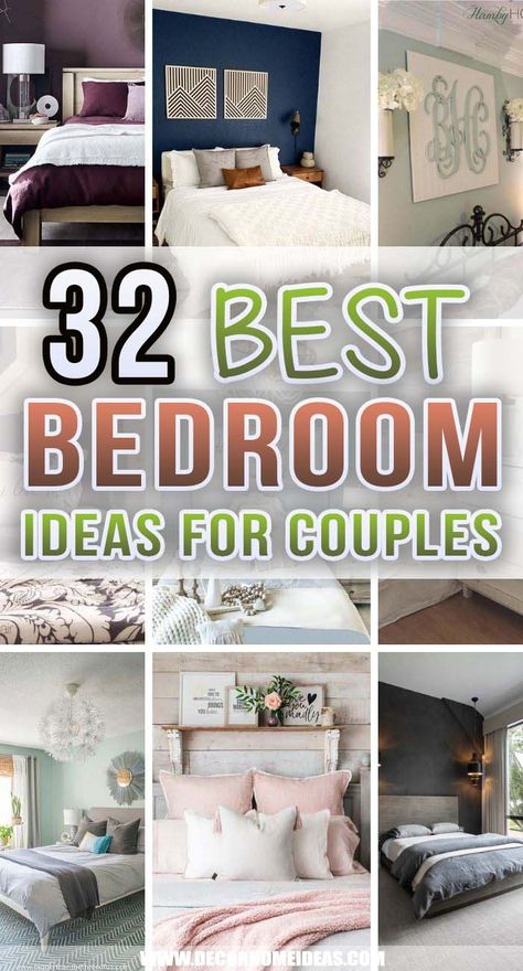 Bedroom Ideas For Big Rooms For Couples, Newly Wed Room Ideas, Bedroom Decor For Couples Cozy Romantic, Partner Room Ideas, Small Bedroom Color Ideas For Couples, Bedroom Couples Ideas, Simple Couple Room Decor Ideas, Couples Decor Ideas, Ideas For Small Bedrooms For Couples