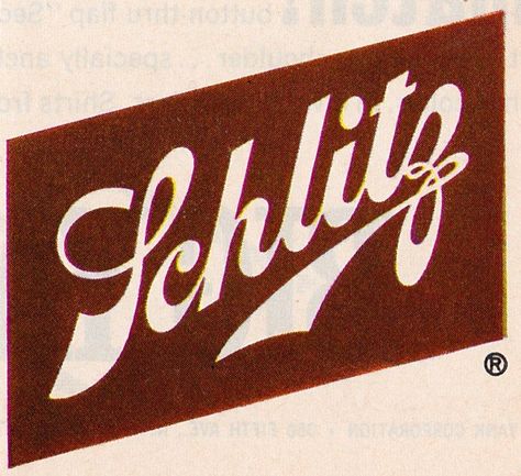 Schlitz Logo 1960s | Heather David | Flickr 1960s Logo Design, Schlitz Beer, Model Railway Track Plans, Railway Track, Milk Honey, Script Lettering, Vw Van, Model Railway, Milk And Honey