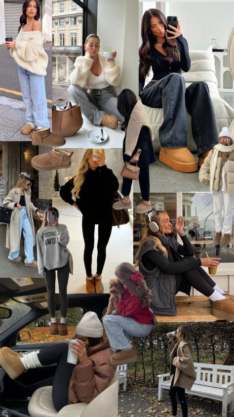 Ugg outfits Winter Outfits With Ugg Boots, Cold Weather Game Day Outfit, Outfits With Ugg Boots, Outfits With Ugg, Outfits Uggs, Ugg Outfits, Weather Games, Uggs Outfits, Game Day Outfit