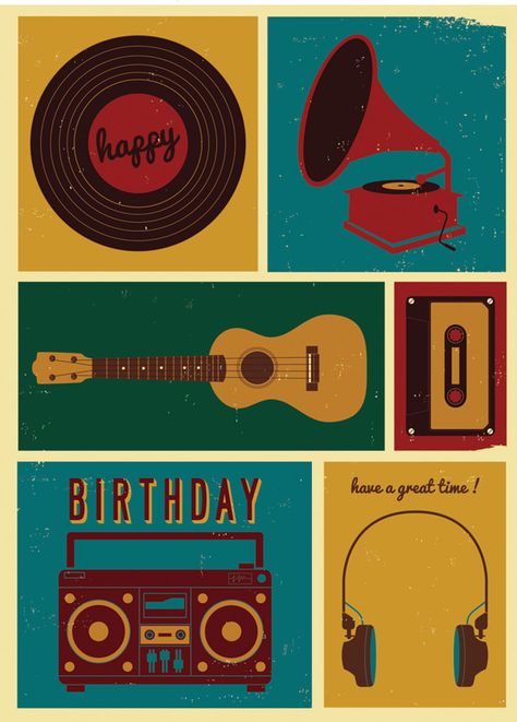 Mustard by Nicole Tan, via Behance Retro Sketches, Vintage Music Illustration, Cool Vintage Posters, Mustard Illustration, Yellow Music Poster, Yellow Vintage Stickers, Retro Radio Illustration, Images Pop Art, Retro Wallpaper