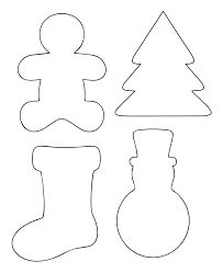 Christmas Ornaments Cutouts, Christmas Applique Templates Free Clip Art, Scalloped Christmas Tree Pattern, Stencil Shapes Templates, Holiday Shapes Free Printable, Christmas Shape Templates Free Printable, Templates For Christmas Decorations, Christmas Decoration Templates, Free Felt Ornament Patterns Templates