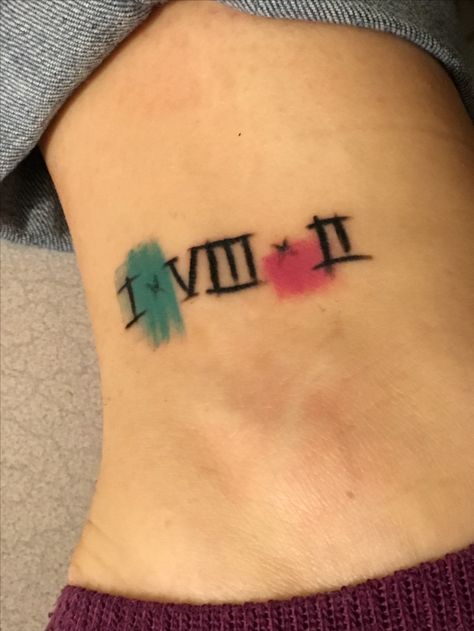 My Blink 182 tattoo on my ankle! #blink182 #tattoo #182 #romannumerals Blink 182 Lyrics Tattoo, Blink182 Tattoo, Blink 182 California Tattoo, All The Small Things Tattoo Blink 182, Blink 182 I Miss You Tattoo, Blink 182 Art, Green Day Tattoo, Blink 182 Tattoo, Blink 182 Always