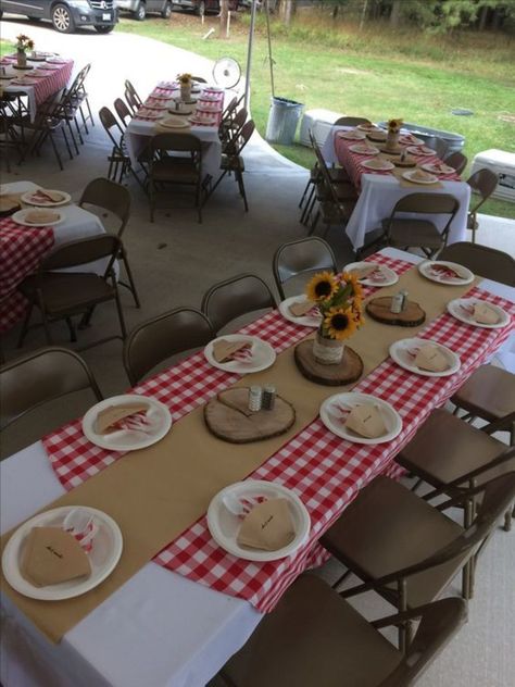 Country Barbecue Party, Fathers Day Backyard Party Ideas, I Do Barbecue Ideas, Bbq Engagement Party Ideas Backyards, I Do Bbq Reception, We Still Do Bbq Ideas, I Do Bbq Ideas Decorations, I Do Bbq Desserts, Bbq Bridal Shower Ideas Decor