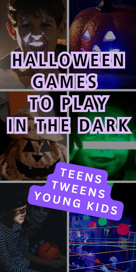 Halloween Games For Families, Halloween Party Ideas Family, Glow In The Dark Halloween Games, Fun Halloween Sleepover Ideas, Halloween Prizes For Games, Games To Play At Halloween Party, Halloween Game Ideas For Teens, Halloween Games Outdoor, Halloween Blind Touch Game