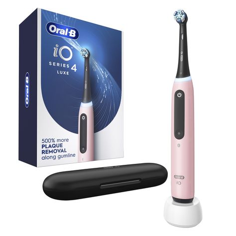 Buy Oral-B iO Series 4 Electric Toothbrush with (1) Brush Head, Rechargeable, Pink at Walmart.com Electric Toothbrush, Brushing Teeth, Electricity, Pink, Quick Saves