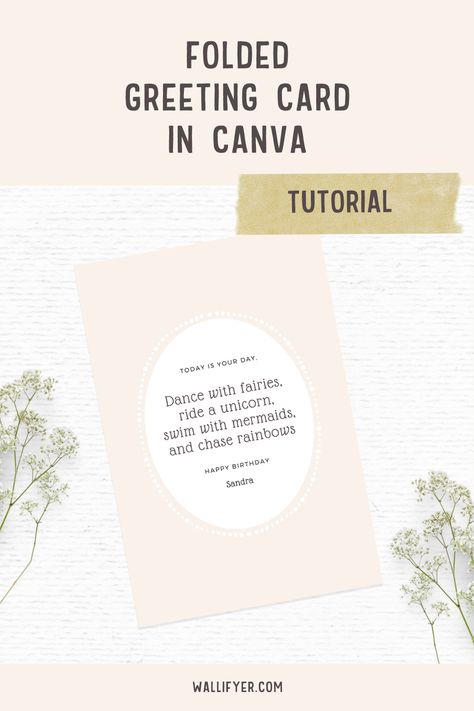 Learn how to create a greeting card in Canva. #canvatutorial #clipartframes #cardmaking Clipart Frames, How To Make Greetings, Note Card Template, Christmas Fonts Free, Create Quotes, Foldable Card, Digital Greeting Cards, Text Tool, Christmas Fonts