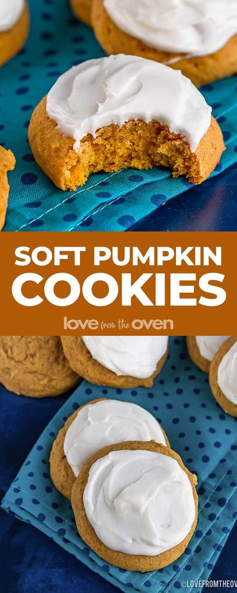 Sour Cream Pumpkin Cookies, Soft Pumpkin Sugar Cookies Recipe, Pumpkin Cookie Icing Recipe, Large Pumpkin Cookies, City Bites Pumpkin Cookie Recipe, Pumpkin Cookies With Pumpkin Puree, Soft And Chewy Pumpkin Oatmeal Cookies, Pumpkin Drop Cookies With Icing, Pumpkin Cookies Box Cake