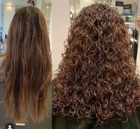 Permanent Waves Hair, Perm Styles, Permanent Curls, Long Perm, Beach Wave Perm, Short Long Hair, Perm Hairstyles, Long Hair Perm, Permanent Waves