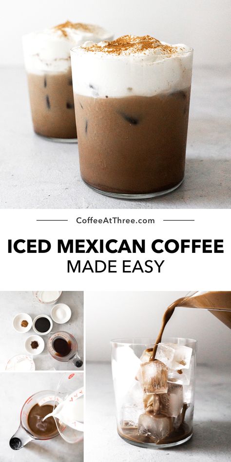 Mexican Coffee Recipe, Spicy Coffee, Nespresso Recipes, Starbucks Order, Recipes Pumpkin, Mexican Coffee, Iced Coffee Drinks, Sweet Coffee, Coffee Drink Recipes