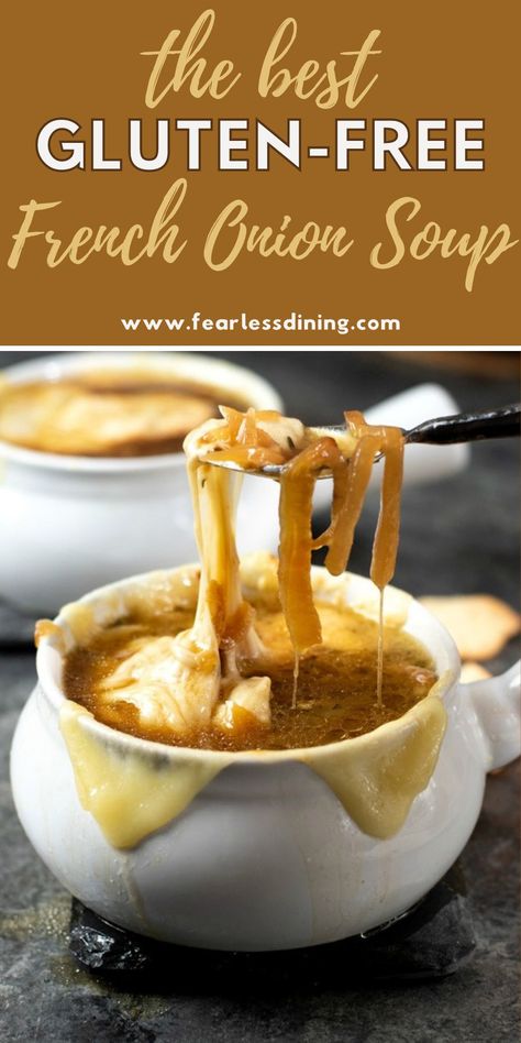 Gluten Free French Onion Soup Mix Recipe, French Onion Soup No Bread, Keto French Onion Soup Recipe, Ham Gluten Free Recipes, French Onion Soup Gluten Free, Paleo French Onion Soup, Gluten Free Cheese Soup, Gf French Onion Soup, Soups Recipes Gluten Free