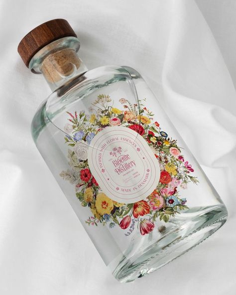 Bloome Distillery is a Gin company based in Denmark. They produce floral flavored gin for gin lovers. This branding was curated after research and strategy building. The idea was to keep the brand sophisticated and luxury. 

#graphicdesign #ginbranding #ginpackaging #luxurydesign #logodesign Gin Branding, Bath Products Packaging, Perfume Label, Gin Brands, Bottle Design Packaging, Perfume Bottle Design, Bottle Label Design, Gin Lovers, Gin Bottles