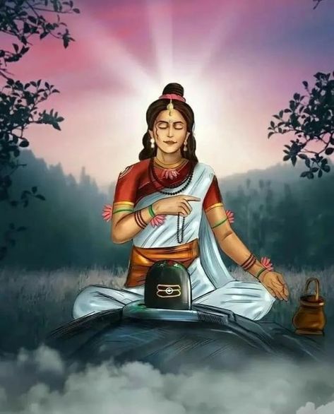 Parvati Worshipping Shiva, Parvati Mata Hd Wallpaper, Bholenath Mata Parvati Hd Wallpaper, Ma Parvati Images, Lord Shiva And Mata Parvati, Goddess Parvati Images, Maa Parvati And Mahadev, Mata Parvati Images, Parvati Goddess Art