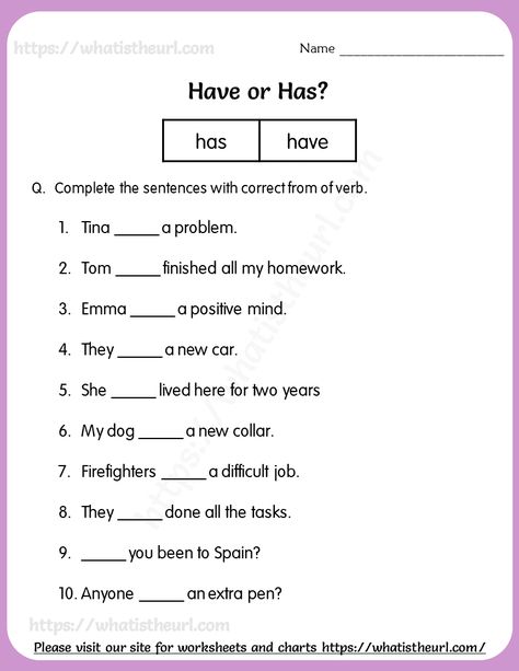 Has or Have Worksheet For Grade 4 Grade4 English Worksheets, Has Or Have Worksheets Kids, Has And Have Worksheets For Grade 1, Have Or Has Worksheet, Has Have Worksheets Grade 1, Have Has Worksheets For Kids, English Worksheets For Grade 4, Has And Have Worksheets, Have Has Worksheets