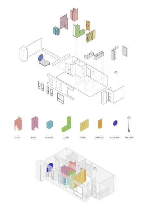 Bubble Diagram, Architecture Panel, Architectural Representation, Architecture Concept Diagram, Concept Diagram, Architecture Graphics, Modular Building, Diagram Architecture, Architecture Portfolio