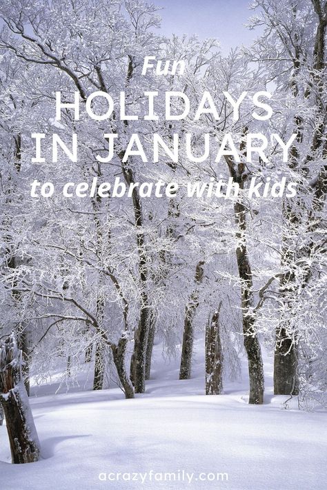 Fun Holidays in January To Celebrate With Kids January Holidays 2024, National Days In January, Special Days In January, Parent Engagement Ideas, January Events, January Holidays, Holidays In January, National Cheese Lovers Day, Obscure Holidays