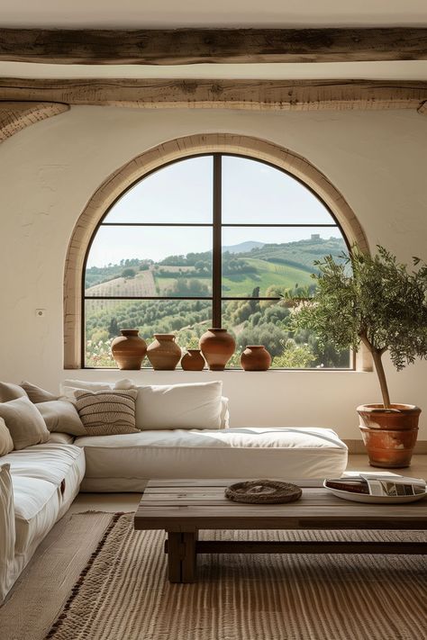 Discover the effortless elegance of Mediterranean interiors that seamlessly blend light and minimalism. These cozy spaces redefine comfort and style, inviting you to embrace simplicity. 🌟🏠 #ElegantInteriors #MediterraneanLiving #CozyMinimalism Modern Medeteranian Interiors, Italian Home Interior Design, Italian Minimalism Interior, Mediterranean Interior Living Room, Medditeranean House, Mediterrean Homes Interiors, New Mediterranean Interior, Medditeranean Style Home Interior Design, Italian Style Home Decor