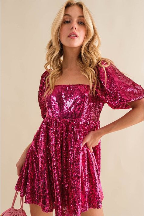 Taylor Swift Tour, Sequin Rompers, Swift Tour, Eras Tour Outfit, Short Puff Sleeve, Formal Cocktail Dress, Babydoll Style, Taylor Swift Concert, Tour Outfits