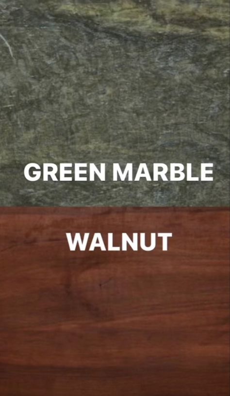 Green Marble And Walnut, Green Marble, House Goals, Blue House, Container House, Hardwood Floors, Building A House, Walnut, Marble