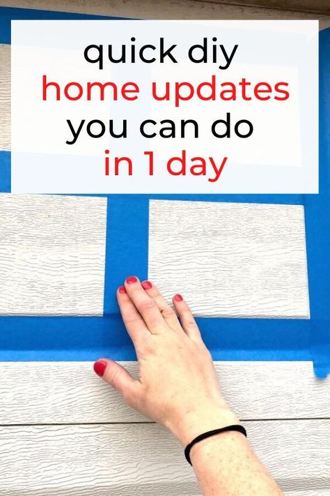 Update your home decor in a day with these easy and simple diy ideas. Home upgrades on a budget. Easy home updates for cheap diy. #hometalk #homemakeover #decor #homedecor | sponsored Diy New House Decor, Cheap Hacks Home Decor, Home Decor Ideas Budget Friendly, Simple Cheap Home Improvements, Simple House Improvements, Cheap Ways To Remodel Your Home, Cheap Diy Home Upgrades, Decorating Ideas For The Home On A Budget, Budget Home Updates