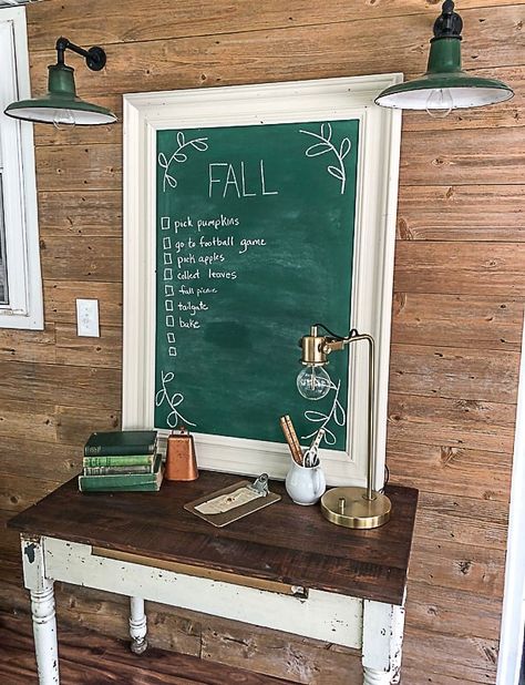 Chalk Board Paint, Chalkboard Projects, Make A Chalkboard, How To Clean Bbq, Board Paint, Green Chalkboard, Teachers Lounge, Budget Home Decorating, Diy Chalkboard